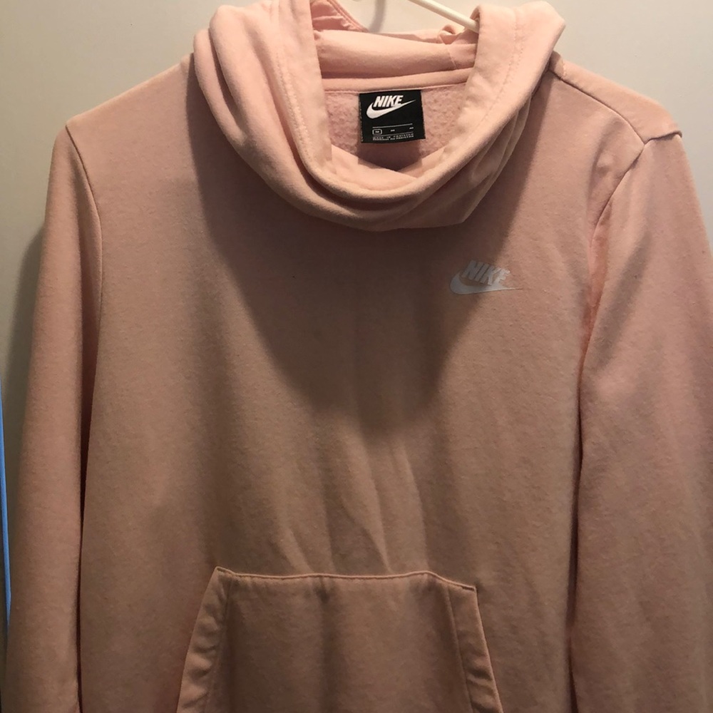 Nike Girls Cowl Neck Hoodie Pink Size M